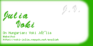 julia voki business card